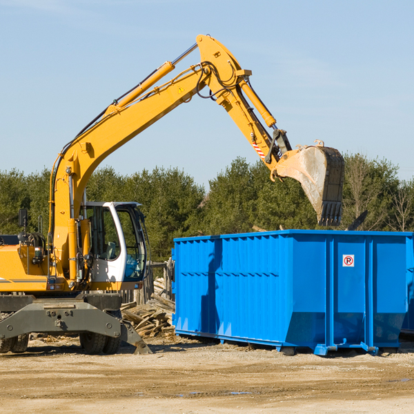 are there any restrictions on where a residential dumpster can be placed in Century